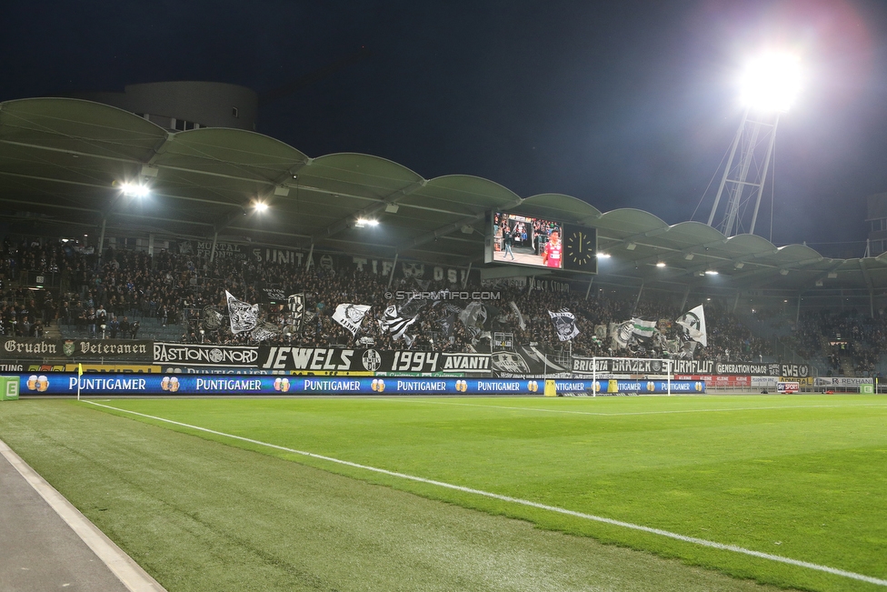 Sturm Graz - St. Poelten
Oesterreichische Fussball Bundesliga, 14. Runde, SK Sturm Graz - FC Wacker Innsbruck, Stadion Liebenau Graz, 10.11.2018. 

Foto zeigt Fans von Sturm
