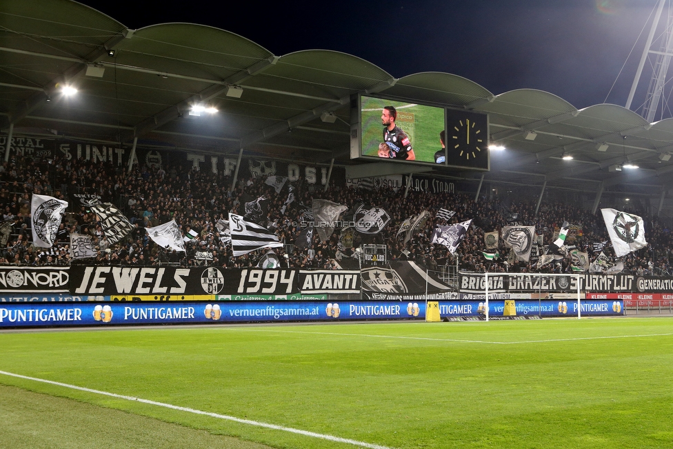 Sturm Graz - St. Poelten
Oesterreichische Fussball Bundesliga, 14. Runde, SK Sturm Graz - FC Wacker Innsbruck, Stadion Liebenau Graz, 10.11.2018. 

Foto zeigt Fans von Sturm
