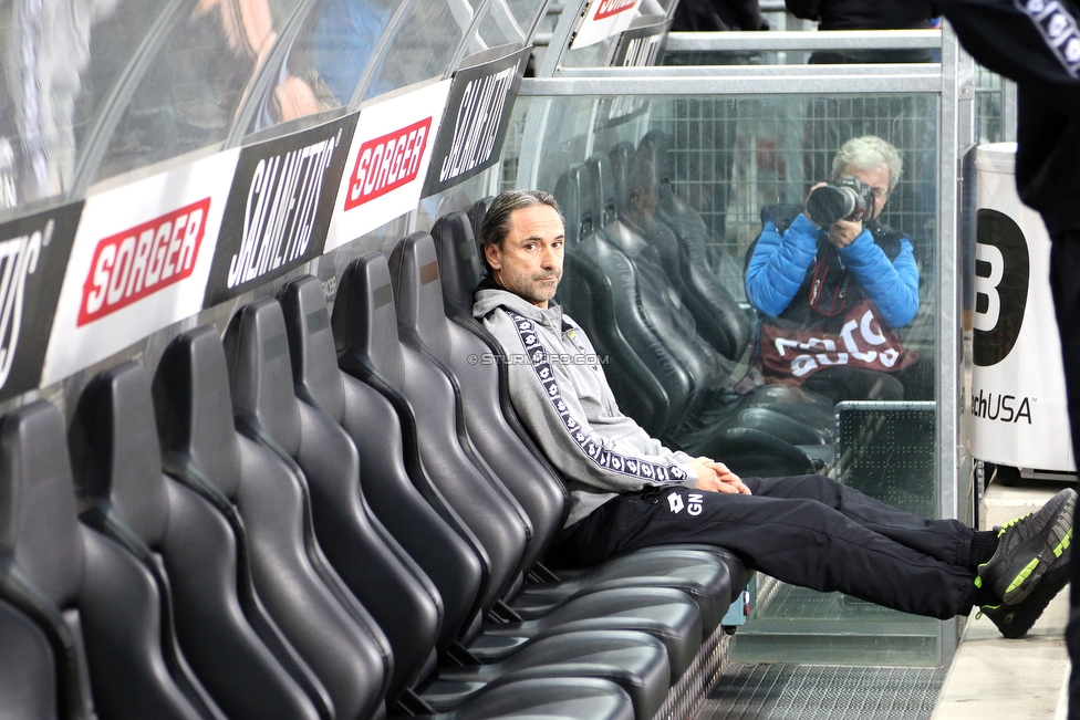 Sturm Graz - St. Poelten
Oesterreichische Fussball Bundesliga, 14. Runde, SK Sturm Graz - FC Wacker Innsbruck, Stadion Liebenau Graz, 10.11.2018. 

Foto zeigt Guenther Neukirchner (Cheftrainer Sturm)
