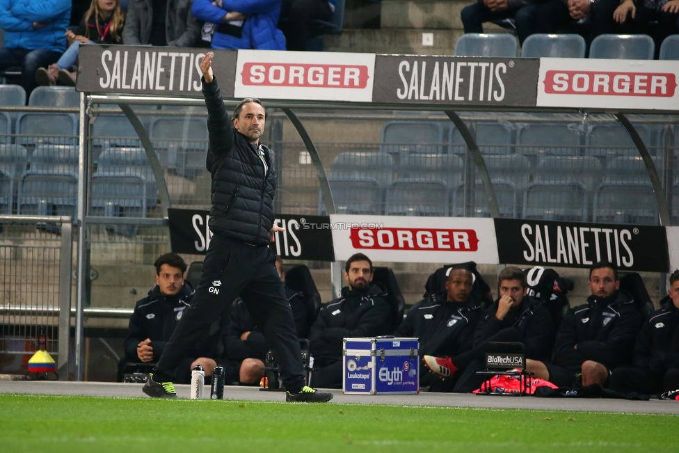 Sturm Graz - St. Poelten
Oesterreichische Fussball Bundesliga, 14. Runde, SK Sturm Graz - FC Wacker Innsbruck, Stadion Liebenau Graz, 10.11.2018. 

Foto zeigt Guenther Neukirchner (Cheftrainer Sturm)
