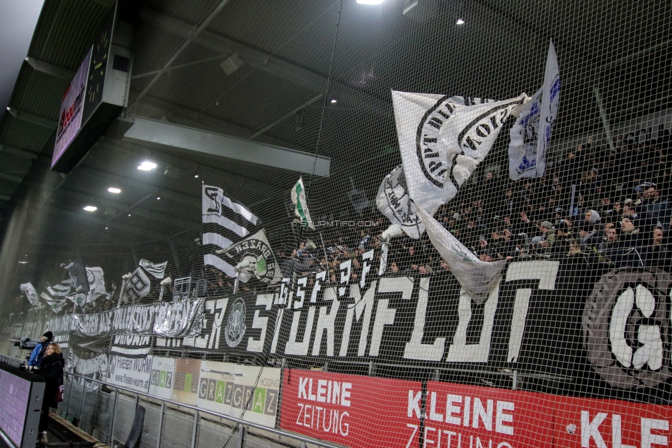 Sturm Graz - Wolfsberg
Oesterreichische Fussball Bundesliga, 16. Runde, SK Sturm Graz - Wolfsberger AC, Stadion Liebenau Graz, 02.12.2018. 

Foto zeigt Fans von Sturm
