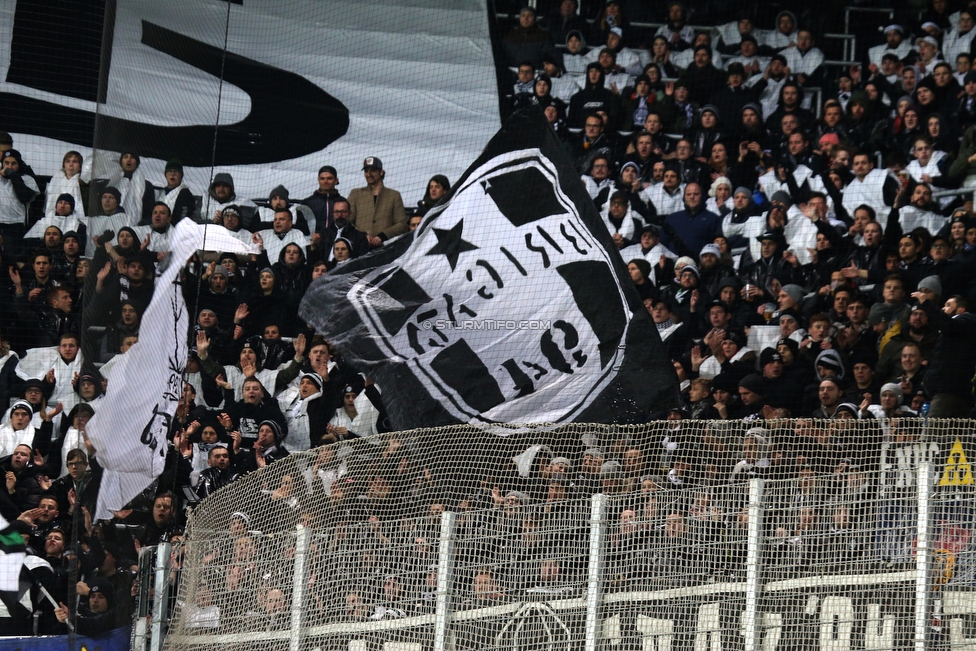 Rapid Wien - Sturm Graz
Oesterreichische Fussball Bundesliga, 17. Runde, SK Rapid Wien - SK Sturm Graz, Weststadion Wien, 09.12.2018. 

Foto zeigt Fans von Sturm
