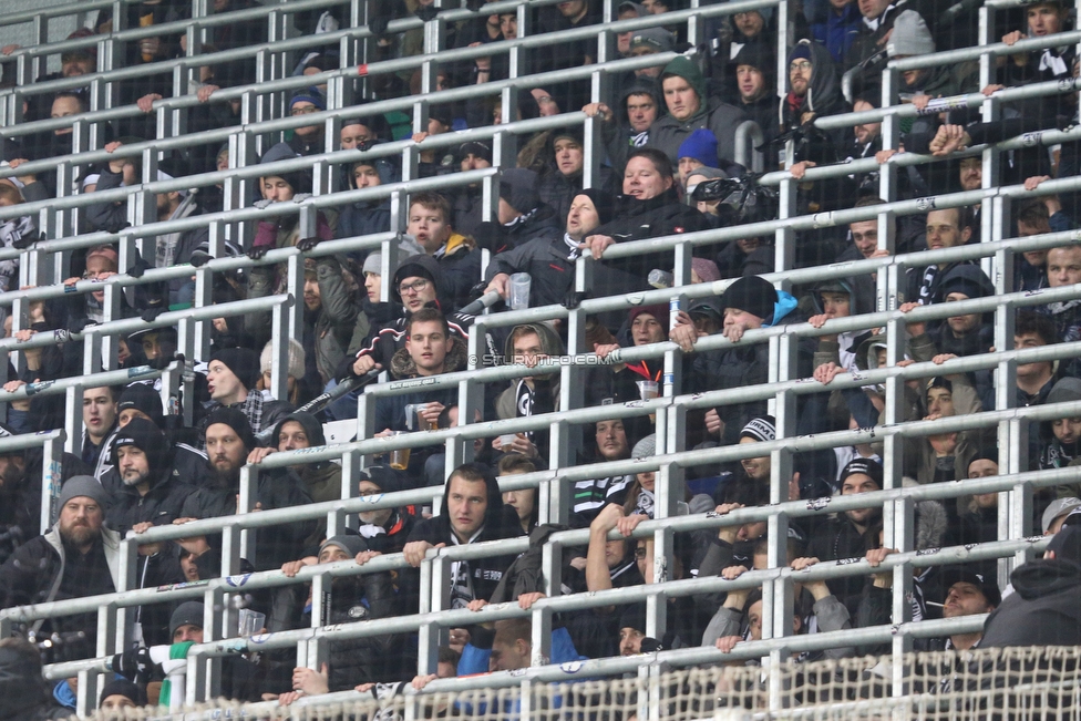 Rapid Wien - Sturm Graz
Oesterreichische Fussball Bundesliga, 17. Runde, SK Rapid Wien - SK Sturm Graz, Weststadion Wien, 09.12.2018. 

Foto zeigt Fans von Sturm
