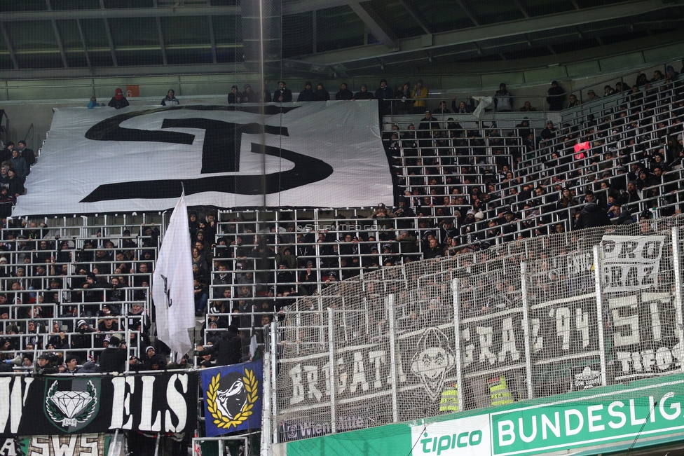 Rapid Wien - Sturm Graz
Oesterreichische Fussball Bundesliga, 17. Runde, SK Rapid Wien - SK Sturm Graz, Weststadion Wien, 09.12.2018. 

Foto zeigt Fans von Sturm
