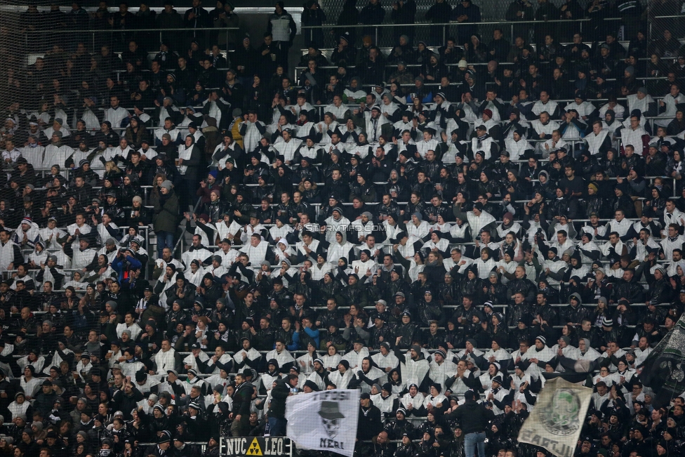 Rapid Wien - Sturm Graz
Oesterreichische Fussball Bundesliga, 17. Runde, SK Rapid Wien - SK Sturm Graz, Weststadion Wien, 09.12.2018. 

Foto zeigt Fans von Sturm
