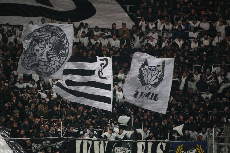 Rapid Wien - Sturm Graz
Oesterreichische Fussball Bundesliga, 17. Runde, SK Rapid Wien - SK Sturm Graz, Weststadion Wien, 09.12.2018. 

Foto zeigt Fans von Sturm
