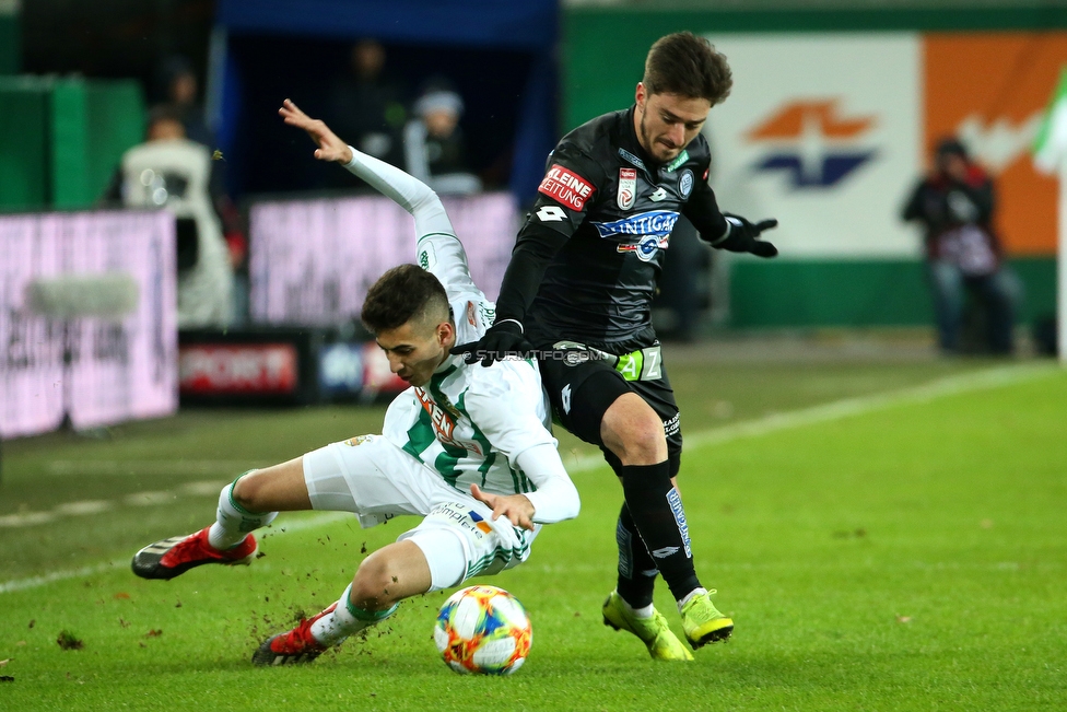 Rapid Wien - Sturm Graz
Oesterreichische Fussball Bundesliga, 17. Runde, SK Rapid Wien - SK Sturm Graz, Weststadion Wien, 09.12.2018. 

Foto zeigt Otar Kiteishvili (Sturm)
