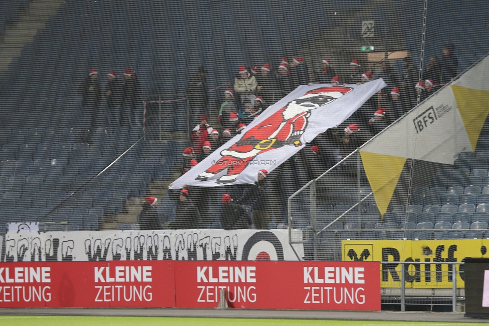 Sturm Graz - Admira Wacker
Oesterreichische Fussball Bundesliga, 18. Runde, SK Sturm Graz - FC Admira Wacker Moedling, Stadion Liebenau Graz, 15.12.2018. 

Foto zeigt Fans der Admira
