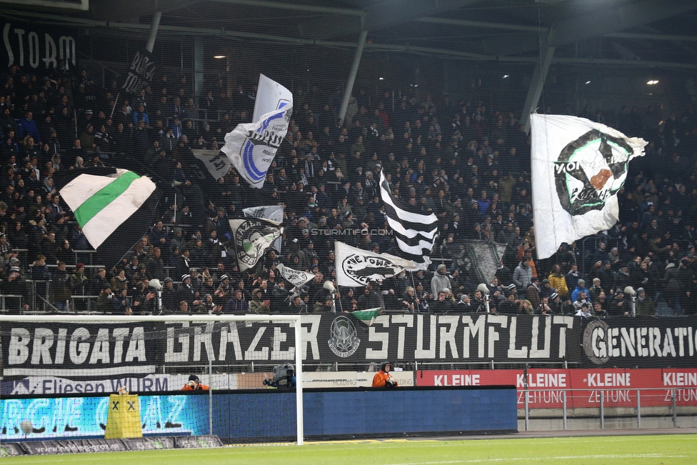 Sturm Graz - Admira Wacker
Oesterreichische Fussball Bundesliga, 18. Runde, SK Sturm Graz - FC Admira Wacker Moedling, Stadion Liebenau Graz, 15.12.2018. 

Foto zeigt Fans von Sturm
