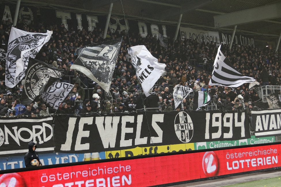 Sturm Graz - Admira Wacker
Oesterreichische Fussball Bundesliga, 18. Runde, SK Sturm Graz - FC Admira Wacker Moedling, Stadion Liebenau Graz, 15.12.2018. 

Foto zeigt Fans von Sturm
