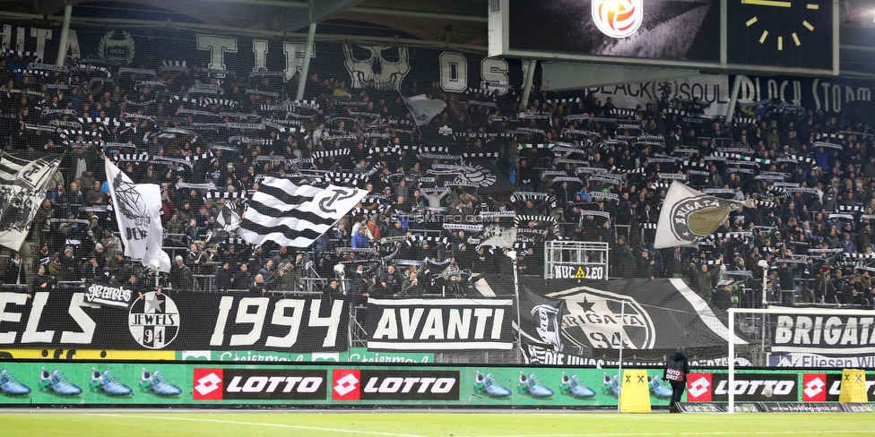 Sturm Graz - Admira Wacker
Oesterreichische Fussball Bundesliga, 18. Runde, SK Sturm Graz - FC Admira Wacker Moedling, Stadion Liebenau Graz, 15.12.2018. 

Foto zeigt Fans von Sturm
