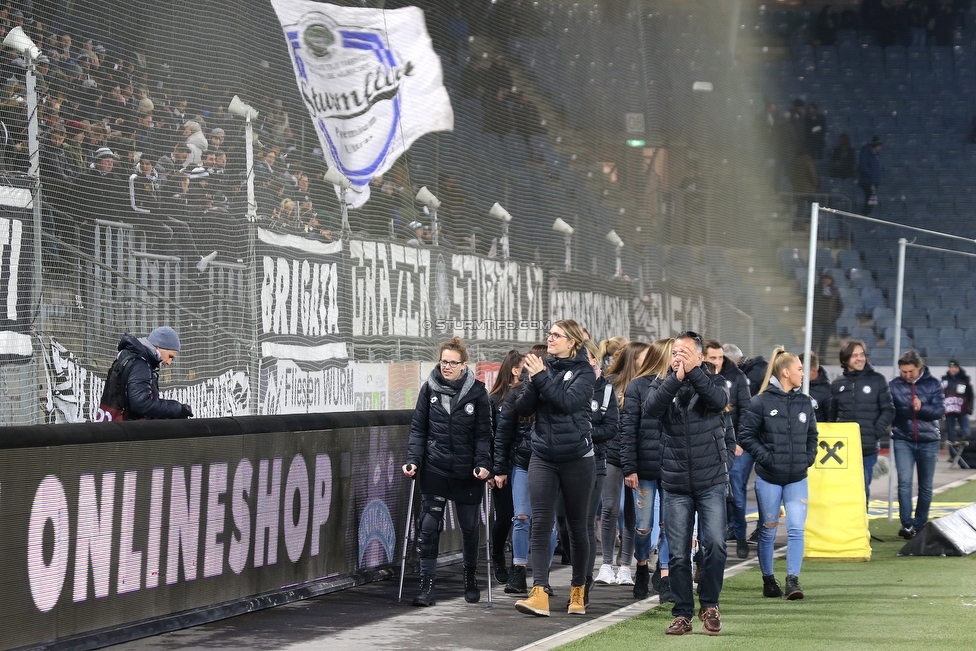 Sturm Graz - Admira Wacker
Oesterreichische Fussball Bundesliga, 18. Runde, SK Sturm Graz - FC Admira Wacker Moedling, Stadion Liebenau Graz, 15.12.2018. 

Foto zeigt die Mannschaft der Sturm Damen
