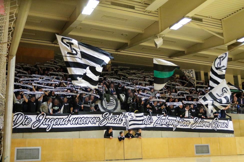 9. Sturm Nachwuchscup
SK Sturm Graz Nachwuchscup, ASVOE Halle Graz, 05.01.2019.

Foto zeigt Fans von Sturm
