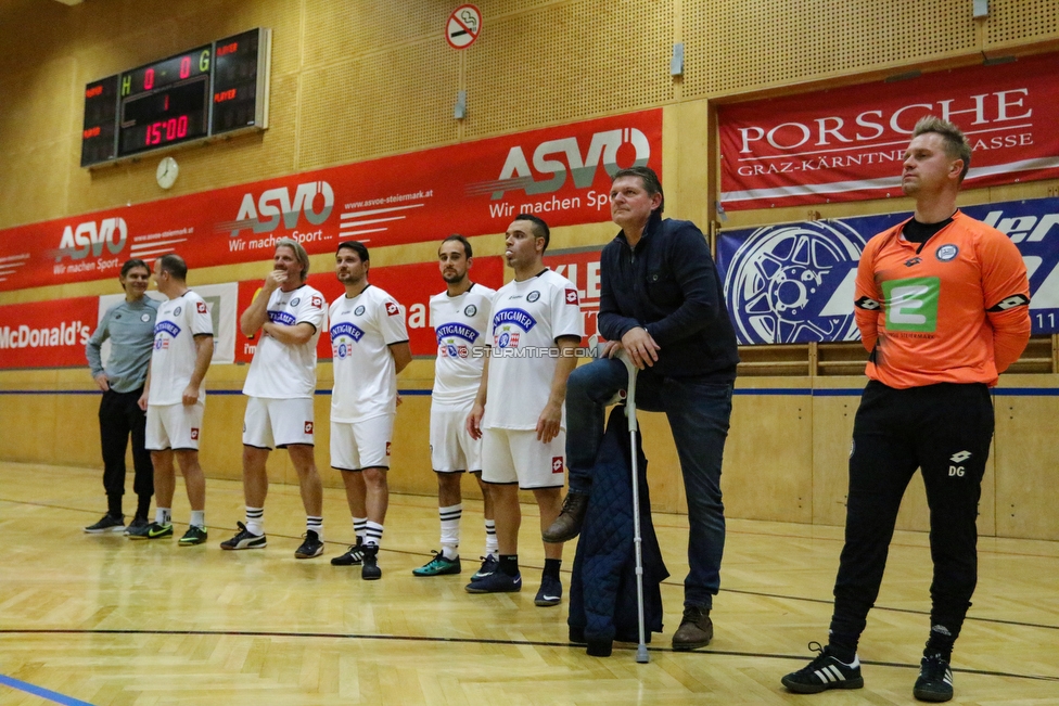 9. Sturm Nachwuchscup
SK Sturm Graz Nachwuchscup, ASVOE Halle Graz, 05.01.2019.

Foto zeigt die Legendenmannschaft von Sturm mit Gilbert Prilasnig, Mario Haas, Markus Schopp, Imre Szabics, Ekrem Dag und Hannes Reinmayr
