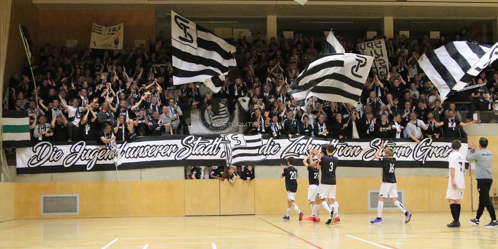 9. Sturm Nachwuchscup
SK Sturm Graz Nachwuchscup, ASVOE Halle Graz, 05.01.2019.

Foto zeigt Fans von Sturm und Spieler
