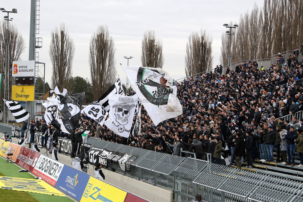 Mattersburg - Sturm Graz
Oesterreichische Fussball Bundesliga, 19. Runde, SV Mattersburg - SK Sturm Graz, Pappelstadion Mattersburg, 24.02.2019. 

Foto zeigt Fans von Sturm
