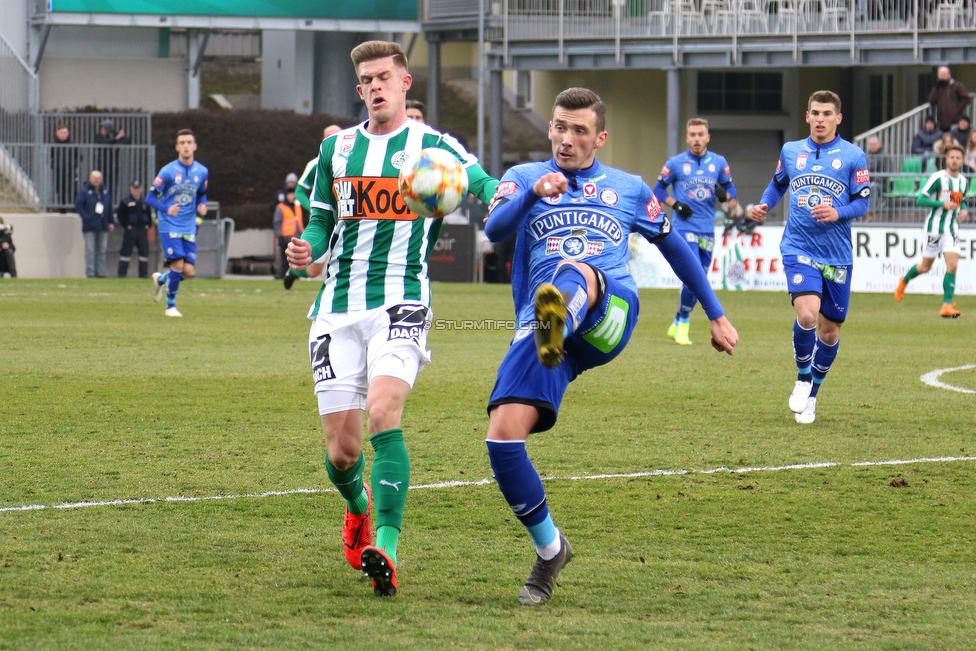 Mattersburg - Sturm Graz
Oesterreichische Fussball Bundesliga, 19. Runde, SV Mattersburg - SK Sturm Graz, Pappelstadion Mattersburg, 24.02.2019. 

Foto zeigt Dario Maresic (Sturm)
