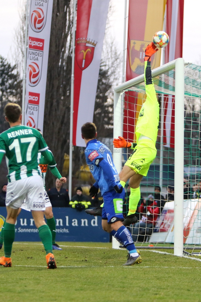 Mattersburg - Sturm Graz
Oesterreichische Fussball Bundesliga, 19. Runde, SV Mattersburg - SK Sturm Graz, Pappelstadion Mattersburg, 24.02.2019. 

Foto zeigt Rene Renner (Mattersburg), Otar Kiteishvili (Sturm) und Markus Kuster (Mattersburg)
