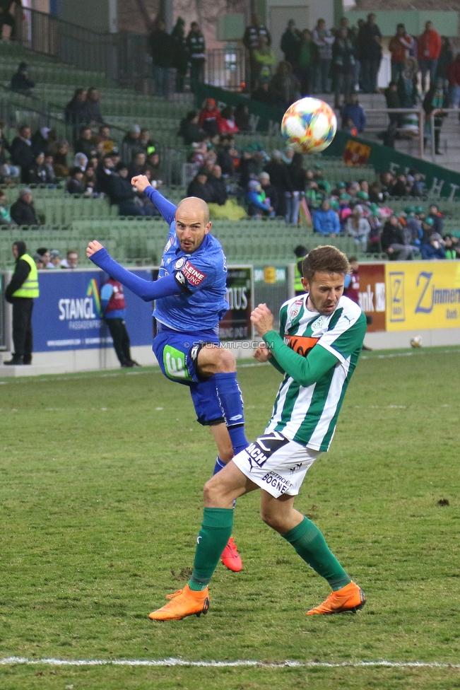 Mattersburg - Sturm Graz
Oesterreichische Fussball Bundesliga, 19. Runde, SV Mattersburg - SK Sturm Graz, Pappelstadion Mattersburg, 24.02.2019. 

Foto zeigt Fabian Koch (Sturm)
