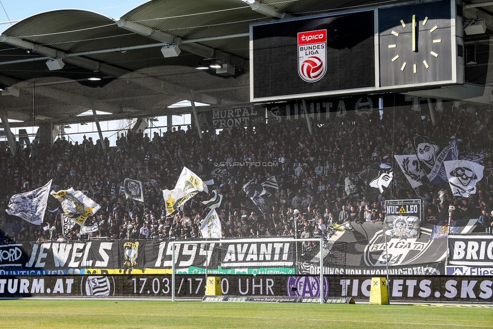 Sturm Graz - LASK
Oesterreichische Fussball Bundesliga, 20. Runde, SK Sturm Graz - LASK, Stadion Liebenau Graz, 03.03.2019. 

Foto zeigt Fans von Sturm
