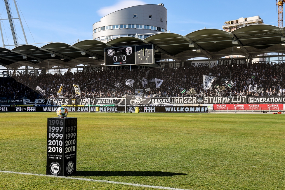 Sturm Graz - LASK
Oesterreichische Fussball Bundesliga, 20. Runde, SK Sturm Graz - LASK, Stadion Liebenau Graz, 03.03.2019. 

Foto zeigt Fans von Sturm
