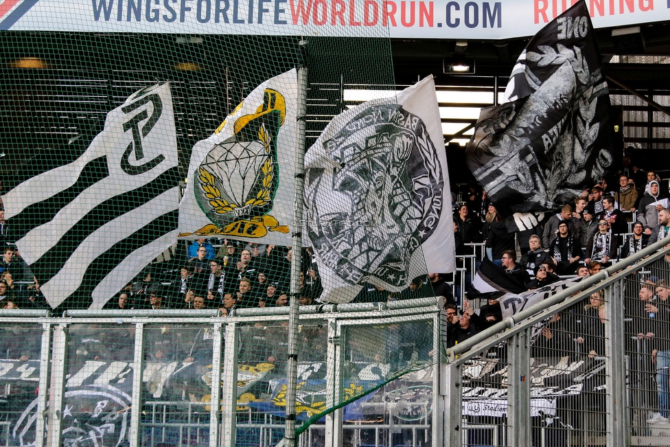 RB Salzburg - Sturm Graz
Oesterreichische Fussball Bundesliga, 21. Runde, FC RB Salzburg - SK Sturm Graz, Stadion Wals-Siezenheim, 10.03.2019. 

Foto zeigt Fans von Sturm
