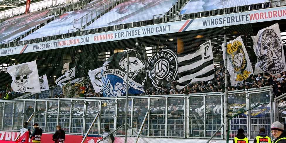 RB Salzburg - Sturm Graz
Oesterreichische Fussball Bundesliga, 21. Runde, FC RB Salzburg - SK Sturm Graz, Stadion Wals-Siezenheim, 10.03.2019. 

Foto zeigt Fans von Sturm
