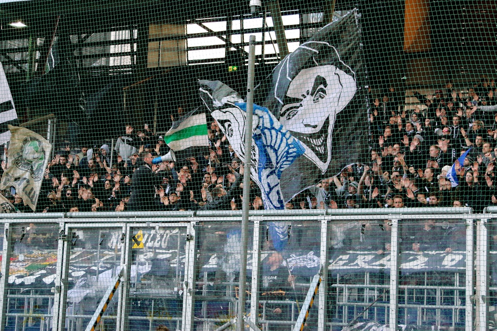 RB Salzburg - Sturm Graz
Oesterreichische Fussball Bundesliga, 21. Runde, FC RB Salzburg - SK Sturm Graz, Stadion Wals-Siezenheim, 10.03.2019. 

Foto zeigt Fans von Sturm
