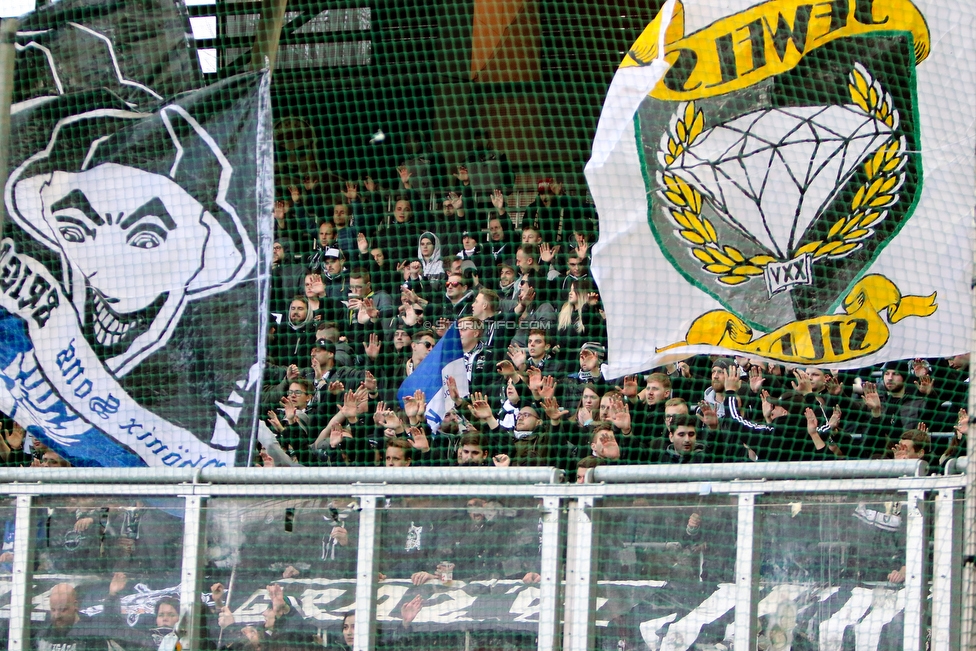 RB Salzburg - Sturm Graz
Oesterreichische Fussball Bundesliga, 21. Runde, FC RB Salzburg - SK Sturm Graz, Stadion Wals-Siezenheim, 10.03.2019. 

Foto zeigt Fans von Sturm
