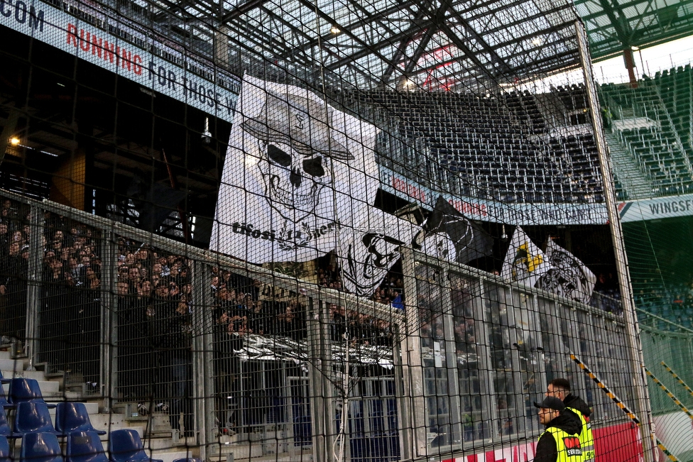 RB Salzburg - Sturm Graz
Oesterreichische Fussball Bundesliga, 21. Runde, FC RB Salzburg - SK Sturm Graz, Stadion Wals-Siezenheim, 10.03.2019. 

Foto zeigt Fans von Sturm
