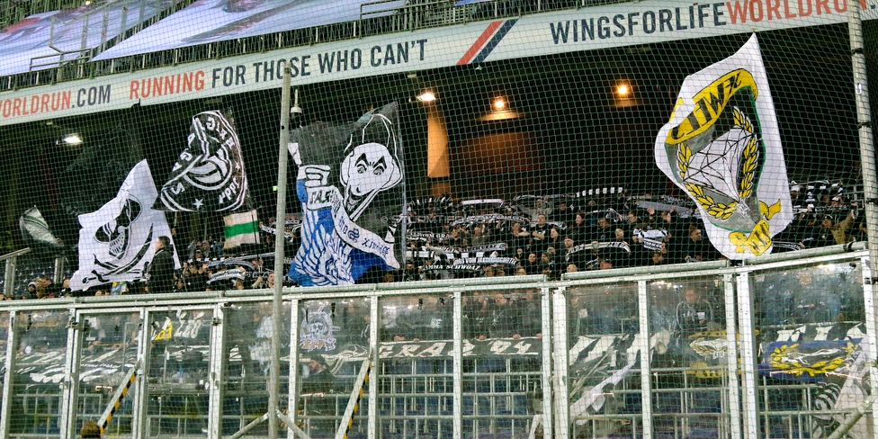 RB Salzburg - Sturm Graz
Oesterreichische Fussball Bundesliga, 21. Runde, FC RB Salzburg - SK Sturm Graz, Stadion Wals-Siezenheim, 10.03.2019. 

Foto zeigt Fans von Sturm
