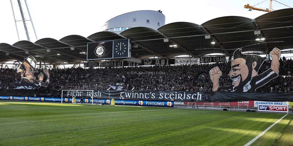 Sturm Graz - Austria Wien
Oesterreichische Fussball Bundesliga, 22. Runde, SK Sturm Graz - FK Austria Wien, Stadion Liebenau Graz, 17.03.2019. 

Foto zeigt Fans von Sturm mit einer Choreografie
