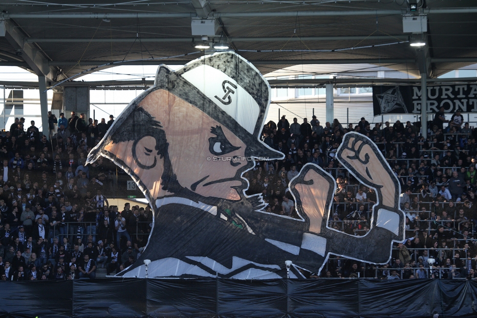 Sturm Graz - Austria Wien
Oesterreichische Fussball Bundesliga, 22. Runde, SK Sturm Graz - FK Austria Wien, Stadion Liebenau Graz, 17.03.2019. 

Foto zeigt Fans von Sturm mit einer Choreografie
