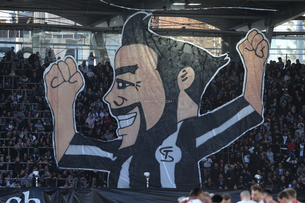 Sturm Graz - Austria Wien
Oesterreichische Fussball Bundesliga, 22. Runde, SK Sturm Graz - FK Austria Wien, Stadion Liebenau Graz, 17.03.2019. 

Foto zeigt Fans von Sturm mit einer Choreografie
