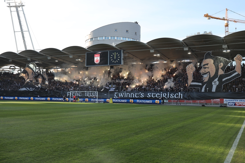 Sturm Graz - Austria Wien
Oesterreichische Fussball Bundesliga, 22. Runde, SK Sturm Graz - FK Austria Wien, Stadion Liebenau Graz, 17.03.2019. 

Foto zeigt Fans von Sturm mit einer Choreografie
Schlüsselwörter: pyrotechnik