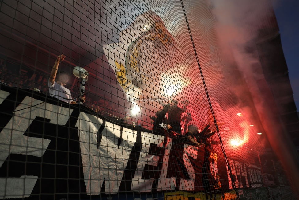 Sturm Graz - Austria Wien
Oesterreichische Fussball Bundesliga, 22. Runde, SK Sturm Graz - FK Austria Wien, Stadion Liebenau Graz, 17.03.2019. 

Foto zeigt Fans von Sturm
Schlüsselwörter: pyrotechnik