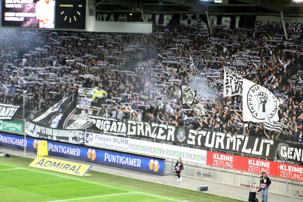 Sturm Graz - Austria Wien
Oesterreichische Fussball Bundesliga, 22. Runde, SK Sturm Graz - FK Austria Wien, Stadion Liebenau Graz, 17.03.2019. 

Foto zeigt Fans von Sturm
