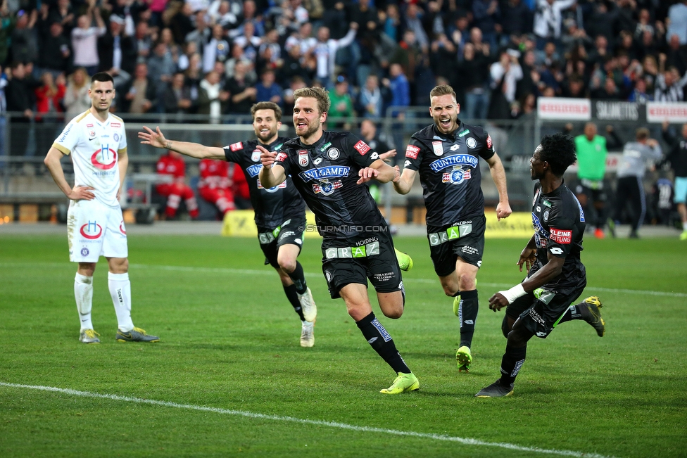 Sturm Graz - Austria Wien
Oesterreichische Fussball Bundesliga, 22. Runde, SK Sturm Graz - FK Austria Wien, Stadion Liebenau Graz, 17.03.2019. 

Foto zeigt Lukas Grozurek (Sturm), Sandi Lovric (Sturm) und Gideon Mensah (Sturm)
Schlüsselwörter: torjubel