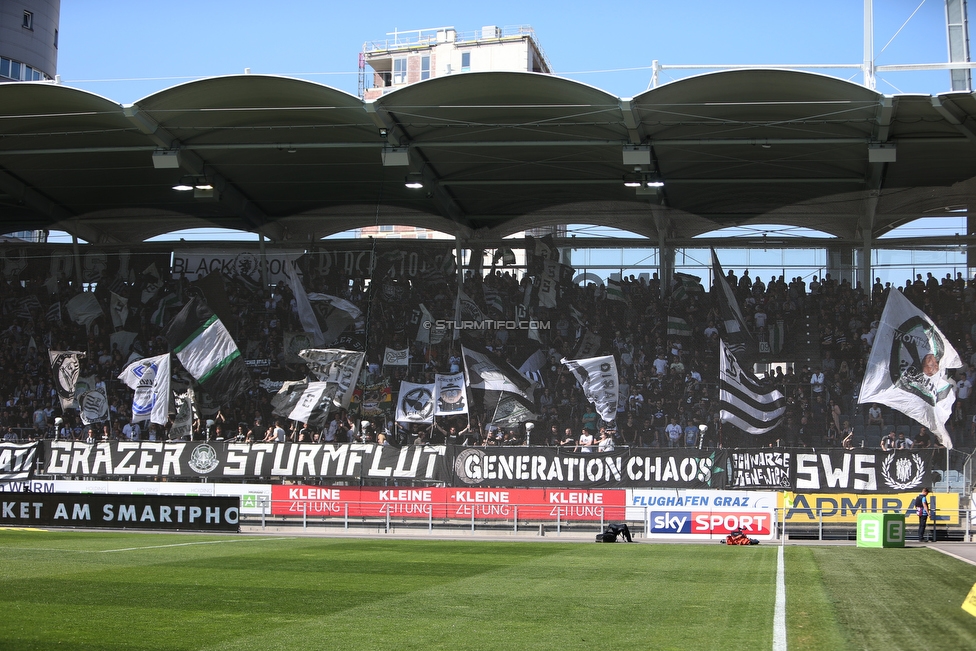 Sturm Graz - St. Poelten
Oesterreichische Fussball Bundesliga, 23. Runde, SK Sturm Graz - SKN St. Poelten, Stadion Liebenau Graz, 31.03.2019. 

Foto zeigt Fans von Sturm
