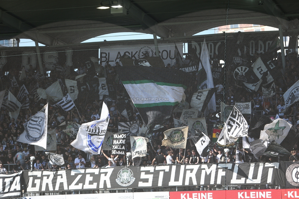 Sturm Graz - St. Poelten
Oesterreichische Fussball Bundesliga, 23. Runde, SK Sturm Graz - SKN St. Poelten, Stadion Liebenau Graz, 31.03.2019. 

Foto zeigt Fans von Sturm
