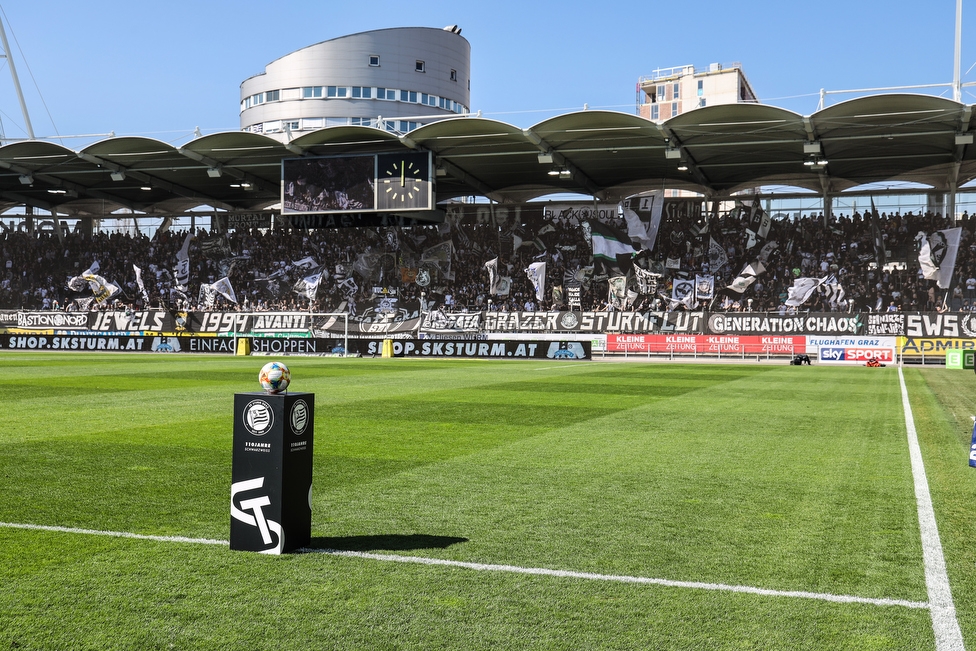 Sturm Graz - St. Poelten
Oesterreichische Fussball Bundesliga, 23. Runde, SK Sturm Graz - SKN St. Poelten, Stadion Liebenau Graz, 31.03.2019. 

Foto zeigt Fans von Sturm
