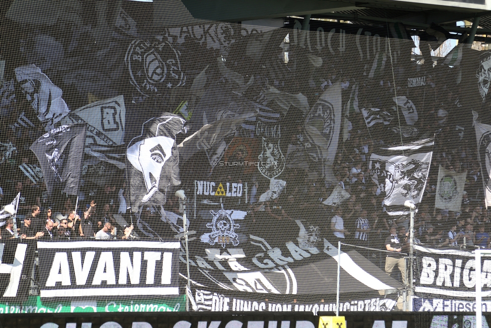 Sturm Graz - St. Poelten
Oesterreichische Fussball Bundesliga, 23. Runde, SK Sturm Graz - SKN St. Poelten, Stadion Liebenau Graz, 31.03.2019. 

Foto zeigt Fans von Sturm
