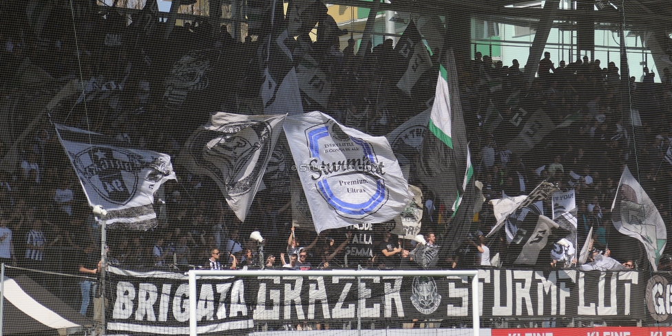 Sturm Graz - St. Poelten
Oesterreichische Fussball Bundesliga, 23. Runde, SK Sturm Graz - SKN St. Poelten, Stadion Liebenau Graz, 31.03.2019. 

Foto zeigt Fans von Sturm
