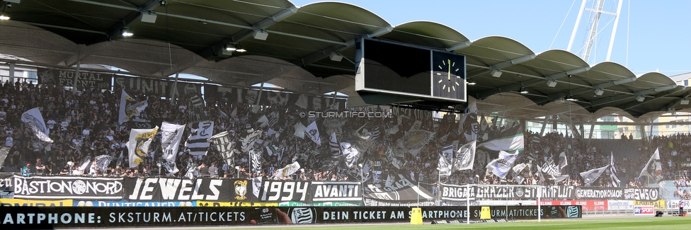 Sturm Graz - St. Poelten
Oesterreichische Fussball Bundesliga, 23. Runde, SK Sturm Graz - SKN St. Poelten, Stadion Liebenau Graz, 31.03.2019. 

Foto zeigt Fans von Sturm
