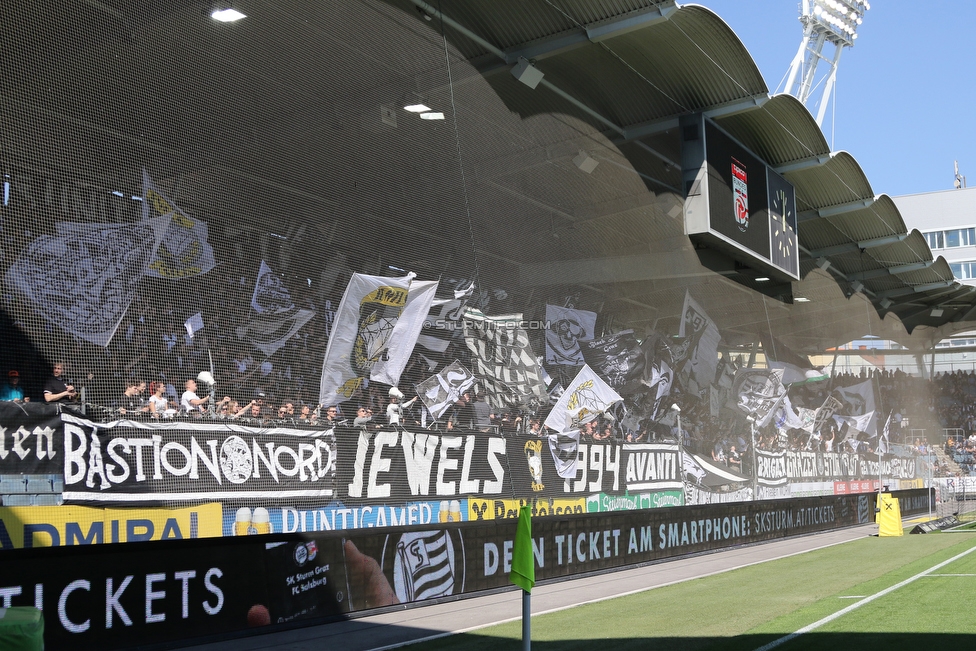 Sturm Graz - St. Poelten
Oesterreichische Fussball Bundesliga, 23. Runde, SK Sturm Graz - SKN St. Poelten, Stadion Liebenau Graz, 31.03.2019. 

Foto zeigt Fans von Sturm
