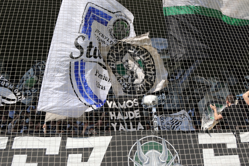 Sturm Graz - St. Poelten
Oesterreichische Fussball Bundesliga, 23. Runde, SK Sturm Graz - SKN St. Poelten, Stadion Liebenau Graz, 31.03.2019. 

Foto zeigt Fans von Sturm
