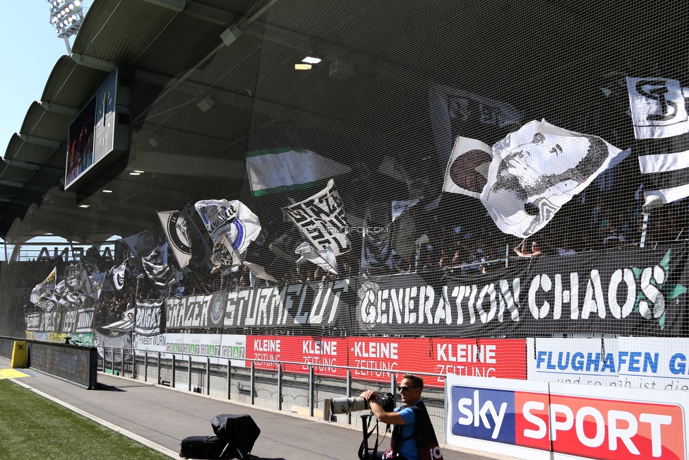 Sturm Graz - St. Poelten
Oesterreichische Fussball Bundesliga, 23. Runde, SK Sturm Graz - SKN St. Poelten, Stadion Liebenau Graz, 31.03.2019. 

Foto zeigt Fans von Sturm
