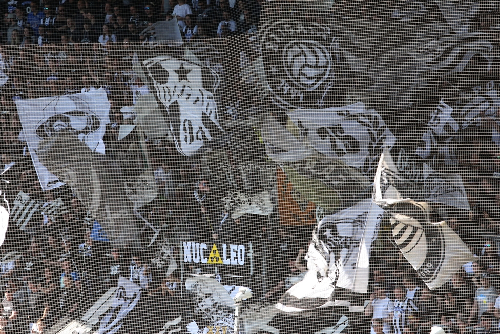 Sturm Graz - St. Poelten
Oesterreichische Fussball Bundesliga, 23. Runde, SK Sturm Graz - SKN St. Poelten, Stadion Liebenau Graz, 31.03.2019. 

Foto zeigt Fans von Sturm
