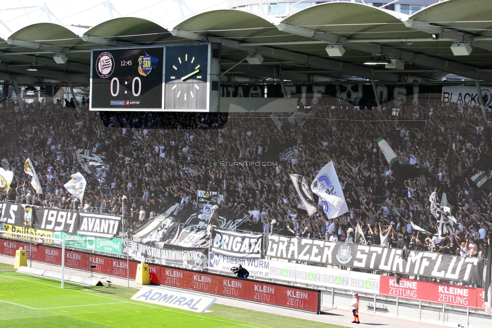 Sturm Graz - St. Poelten
Oesterreichische Fussball Bundesliga, 23. Runde, SK Sturm Graz - SKN St. Poelten, Stadion Liebenau Graz, 31.03.2019. 

Foto zeigt Fans von Sturm
