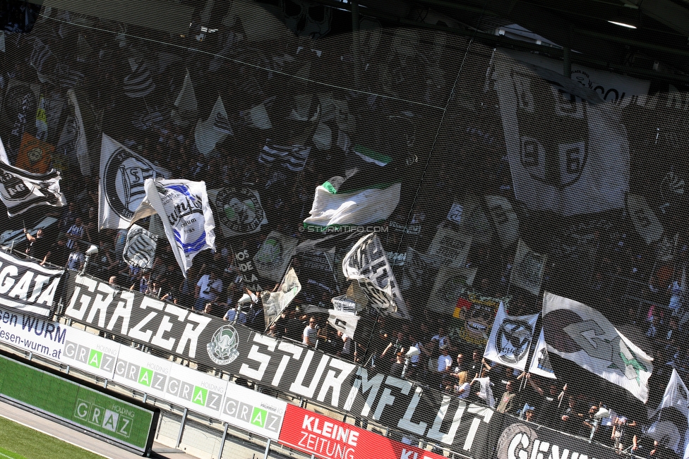 Sturm Graz - St. Poelten
Oesterreichische Fussball Bundesliga, 23. Runde, SK Sturm Graz - SKN St. Poelten, Stadion Liebenau Graz, 31.03.2019. 

Foto zeigt Fans von Sturm
